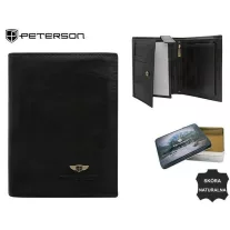 Peterson Férfi Bőr Pénztárca N104-Vt Black