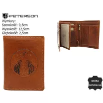 Peterson férfi bőr pénztárca PTN N4-EBS
