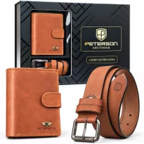   Peterson férfi pénztárca ajándékszett PTN N4L-125-BUF-BW