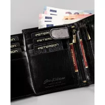Peterson Férfi Bőr Pénztárca N575-Vt Black