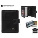 Peterson Férfi Bőr Pénztárca N62L-Vt Black
