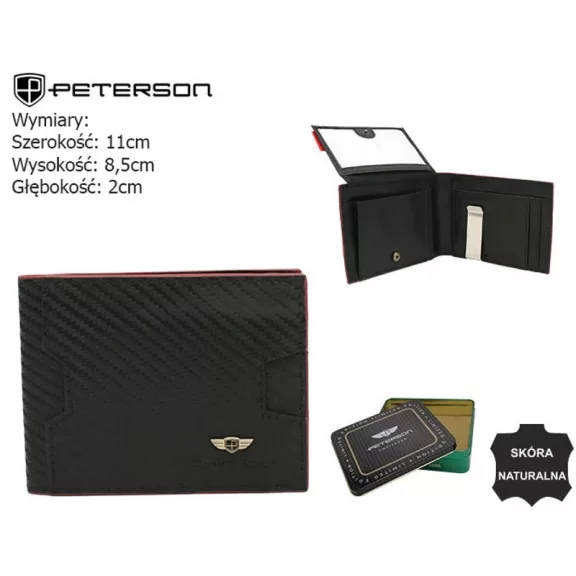 Peterson férfi bőr pénztárca PTN N78-CA Peterson férfi bőr pénztárca PTN N78-CA