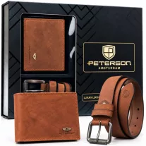   Peterson férfi pénztárca ajándékszett PTN N992-125-BUF-BW
