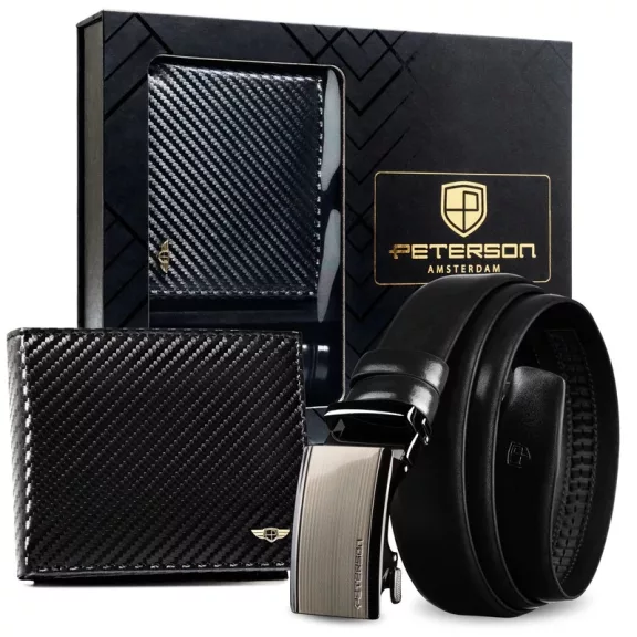 Peterson férfi pénztárca ajándékszett PTN N992-125-P20-BW Peterson férfi pénztárca ajándékszett PTN N992-125-P20-BW