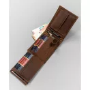 Peterson férfi bőr pénztárca PTN N992-BE-BEAR – barna