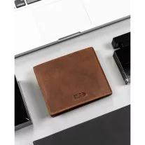 Peterson férfi bőr pénztárca PTN N992-BE-MOUN – barna