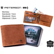 Peterson férfi bőr pénztárca PTN N992-CHM-M