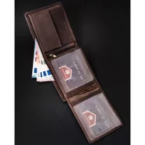 Peterson férfi bőr pénztárca PTN N992-CHM-M – barna