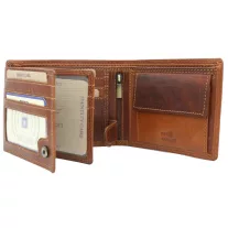Peterson férfi bőr pénztárca PTN N992-EBS