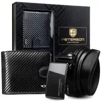   Peterson férfi pénztárca ajándékszett PTN N992L-125-P03-BW