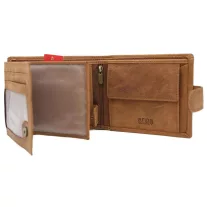  Peterson Férfi Bőr Pénztárca N992L-Chm-M-8589 Világos Barna