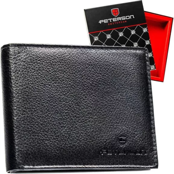 Peterson Férfi Bőr Pénztárca Ptn N992-Spdm-9530 Black Peterson Férfi Bőr Pénztárca Ptn N992-Spdm-9530 Black