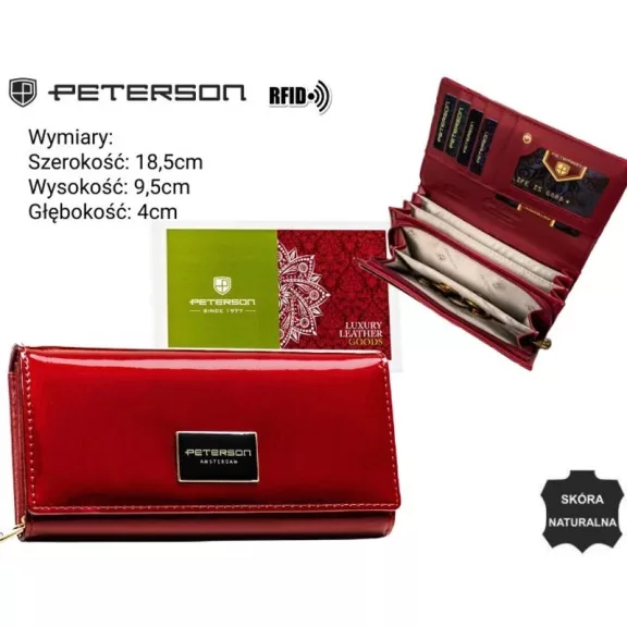 Peterson női bőr pénztárca PTN PH20-1-SH Peterson női bőr pénztárca PTN PH20-1-SH