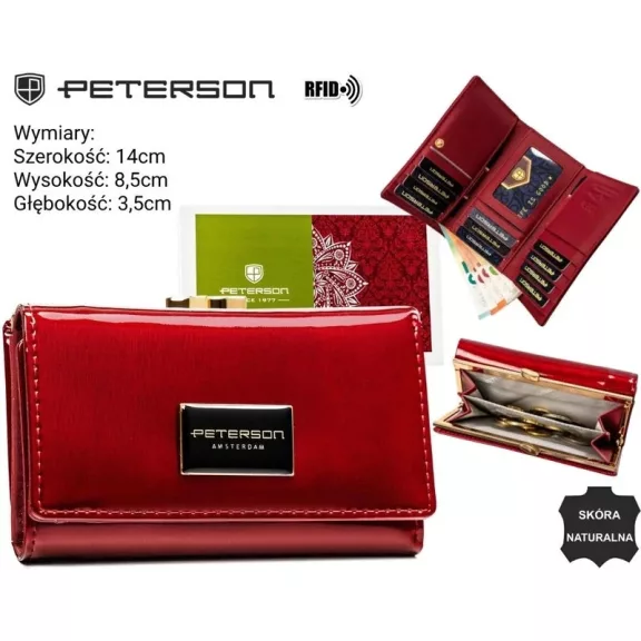 Peterson női bőr pénztárca PTN PH23-1-SH Peterson női bőr pénztárca PTN PH23-1-SH