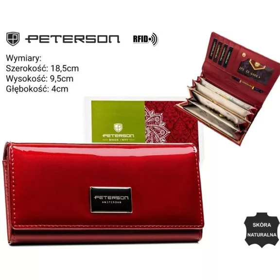 Peterson női bőr pénztárca PTN PH24-1-SH Peterson női bőr pénztárca PTN PH24-1-SH