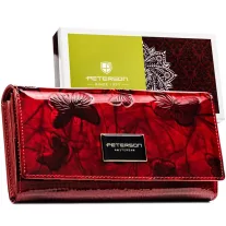 Peterson Női Bőr Pénztárca Ptn Ph27-1-Dbf-5693 Red