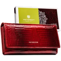   Peterson Női Bőr Pénztárca Ptn Ph27-1-Rs-5686 Red - Piros