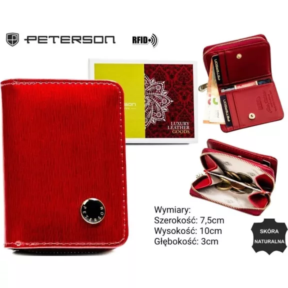 Peterson női bőr pénztárca PTN PH33-1-SH Peterson női bőr pénztárca PTN PH33-1-SH