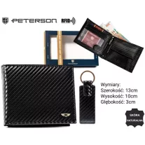   Peterson férfi pénztárca ajándékszett PTN PK5-N992-6860 BL
