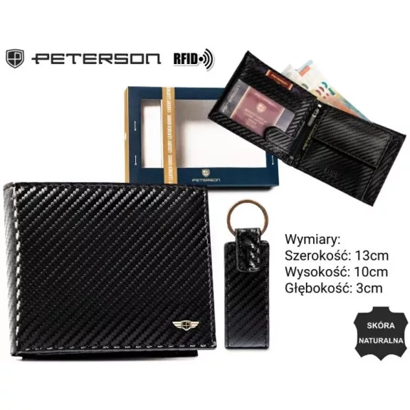 Peterson férfi pénztárca ajándékszett PTN PK5-N992-6860 BL Peterson férfi pénztárca ajándékszett PTN PK5-N992-6860 BL