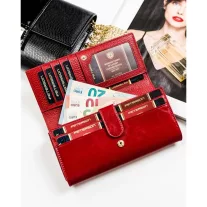 Peterson Női Bőr Pénztárca Ptn Pl-403-1551 Red