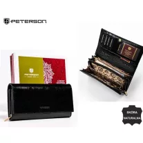   Peterson Női Bőr Pénztárca Ptn Pl-409-1506 Black - Fekete