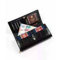   Peterson Női Bőr Pénztárca Ptn Pl-409-1506 Black - Fekete
