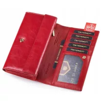 Peterson Női Bőr Pénztárca  Ptn Pl-411-2575 Red