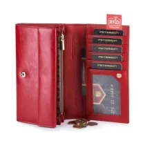 Peterson Női Bőr Pénztárca  Ptn Pl-411-2575 Red