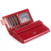Peterson Női Bőr Pénztárca  Ptn Pl-411-2575 Red