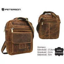   Peterson Férfi Bőr Táska Ptn Pr-99-Tmh-5962 Tan - Világos Barna