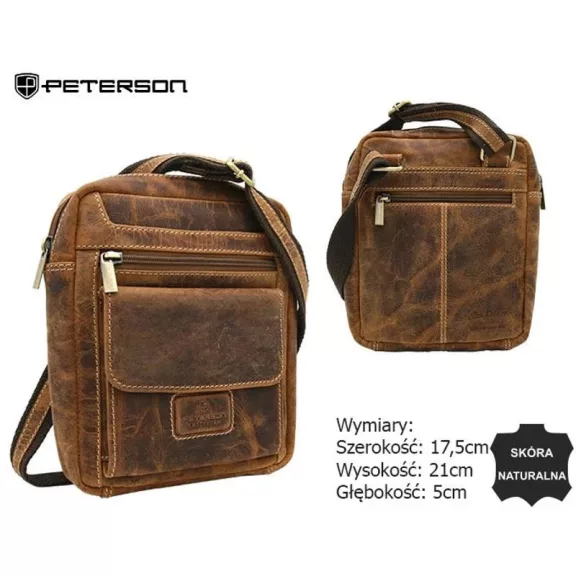 Peterson Férfi Bőr Táska Ptn Pr-99-Tmh-5962 Tan - Világos Barna Peterson Férfi Bőr Táska Ptn Pr-99-Tmh-5962 Tan - Világos Barna