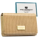 Peterson női bőr és műbőr pénztárca PTN PS112-CRV Peterson női bőr és műbőr pénztárca PTN PS112-CRV