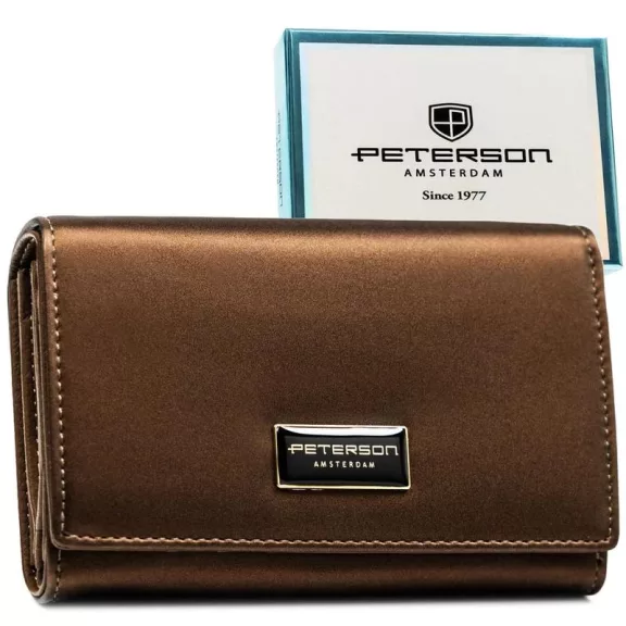 Peterson Női Pénztárca - Echo És Természetes Bőr Ptn Ps112-Hnl-2913 Brown Peterson Női Pénztárca - Echo És Természetes Bőr Ptn Ps112-Hnl-2913 Brown
