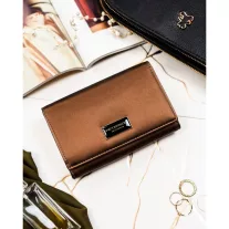   Peterson Női Pénztárca - Echo És Természetes Bőr Ptn Ps112-Hnl-2913 Brown