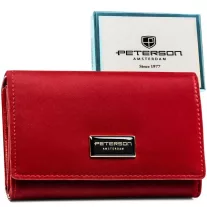   Peterson Női Pénztárca - Echo És Természetes Bőr Ptn Ps112-Hnl-2937 Red