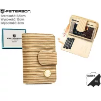 Peterson női bőr és műbőr pénztárca PTN PS115-CRV