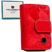   Peterson Női Pénztárca - Echo És Természetes Bőr Ptn Ps115-Mlf-2623 Red - Piros
