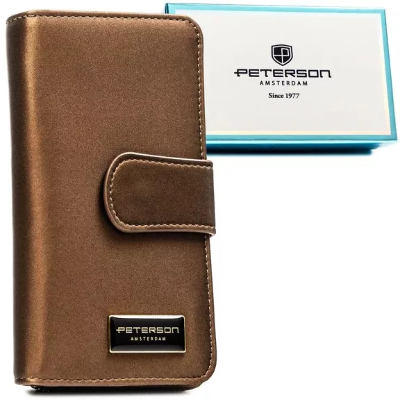 Peterson Női Pénztárca - Echo És Természetes Bőr Ptn Ps116-Hnl-2760 Brown Peterson Női Pénztárca - Echo És Természetes Bőr Ptn Ps116-Hnl-2760 Brown