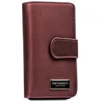   Peterson Női Pénztárca - Echo És Természetes Bőr Ptn Ps116-Hnl-2777 Purple