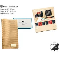 Peterson női bőr és műbőr pénztárca PTN PS1431-CRV