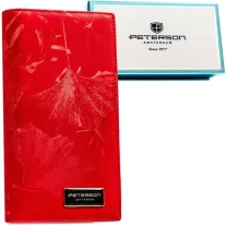   Peterson Női Pénztárca - Echo És Természetes Bőr Ptn Ps1431-Mlf Red