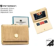 Peterson női bőr és műbőr pénztárca PTN PS15-09-CRV