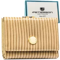 Peterson női bőr és műbőr pénztárca PTN PS15-09-CRV