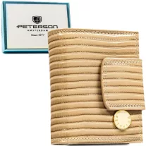 Peterson női bőr és műbőr pénztárca PTN PS329-CRV