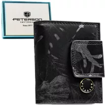   Peterson Női Pénztárca - Echo És Természetes Bőr Ps329- Mlf Black