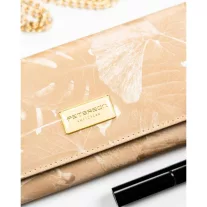   Peterson Női Pénztárca - Echo És Természetes Bőr Ptn Ps401-Mlf-2487 Beige
