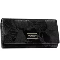   Peterson Női Pénztárca - Echo És Természetes Bőr Ptn Ps401-Mlf-2463 Black - Fekete