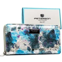   Peterson Női Pénztárca - Echo És Természetes Bőr Ptn Px25-1-Npk-4634 Blue