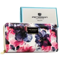   Peterson Női Pénztárca - Echo És Természetes Bőr Ptn Px25-Pf1-4894 Rose